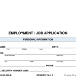 employment applications