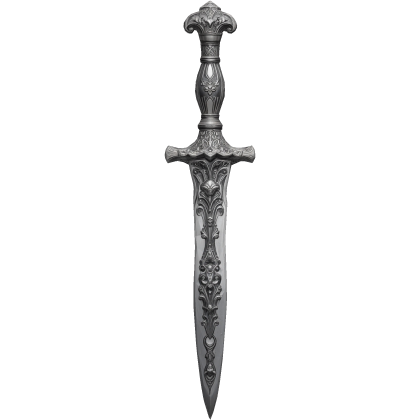 Silver Ornate Medieval Waist Dagger thumbnail