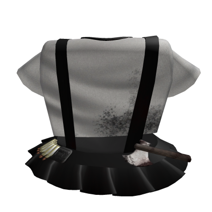 White Bloody Slasher Skirt Outfit