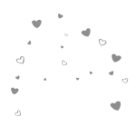 White Heart Confetti