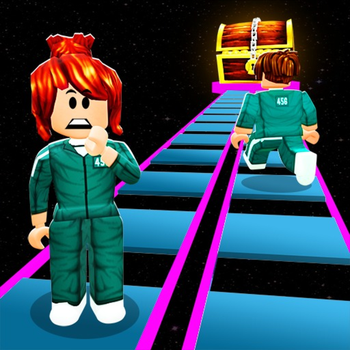 Glass Bridge For VIP! Squid Game Obby