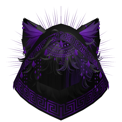 Egyptian Mullet w/ Divine Purple Black Hood