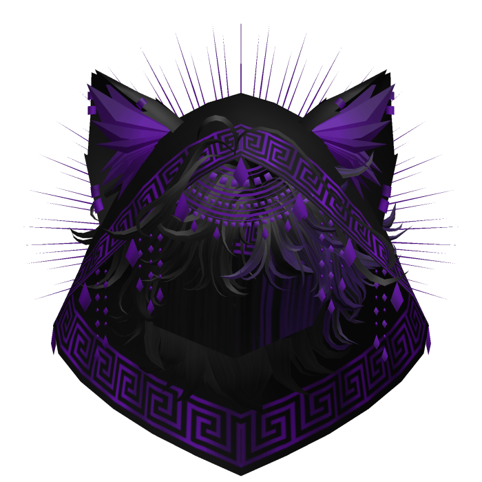Egyptian Mullet w/ Divine Purple Black Hood