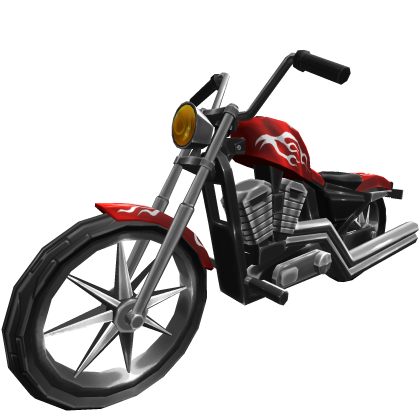 Deluxe Flames Motorcycle V.2 - Red thumbnail