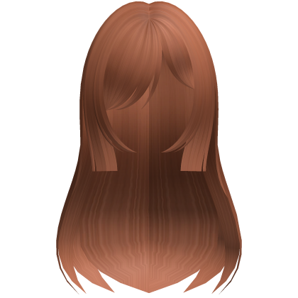 Cute Long Layered Hair (Ginger) Roblox item