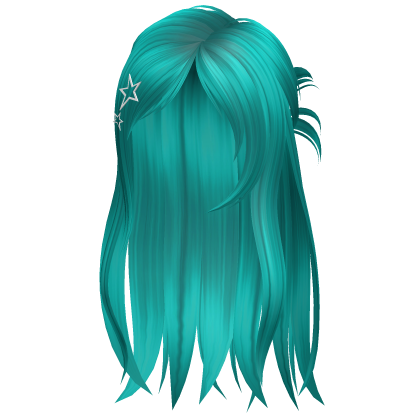 Y2K Spikey Half Up Ponytail (Aquamarine) Roblox item