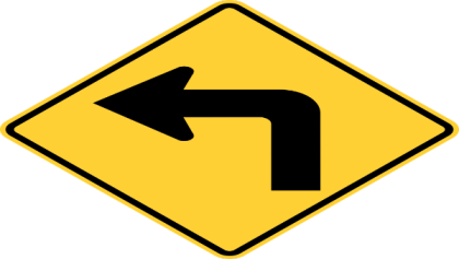 Sharp Left Sign Roblox decal