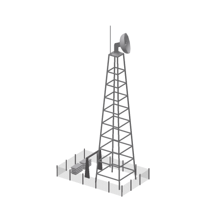 🌊 Radar Tower Military Detection Scan Base Sold