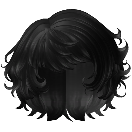 Short Curly Swirly Bob in Black