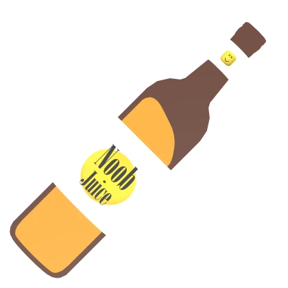 Holdable Glass Bottle of Noob Juice [R6] Roblox item render