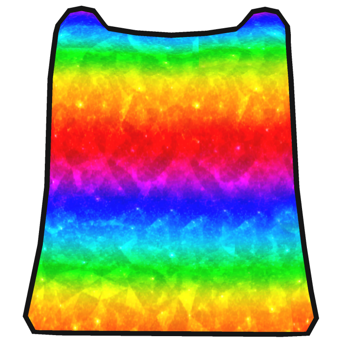 Sparkly Rainbow Cape