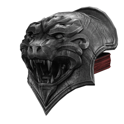 Silver & Red Spartan Armor Pauldron - Right Roblox item