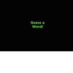 Guess a Word!(NPC Dialogue!)