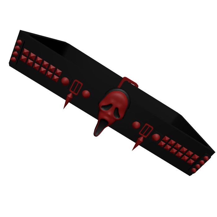 Y2K Goth Red Scream Halloween Belt
