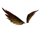 Dark Fiery Gold Pwnage Wings