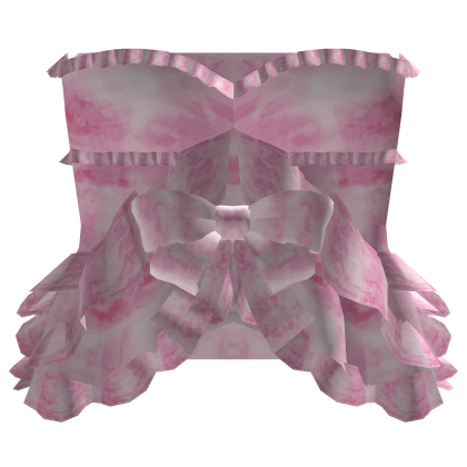 gothic ruffle lace dress pink
