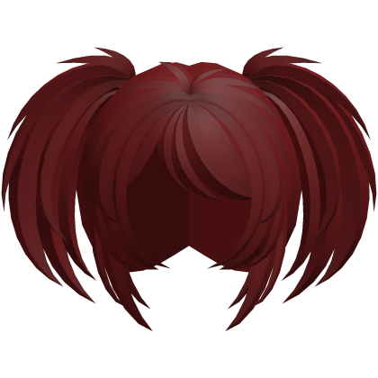 emo vkei moe fluffy pigtails red