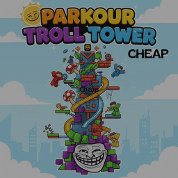 Mega Parkour troll tower (admin only 3 robux)