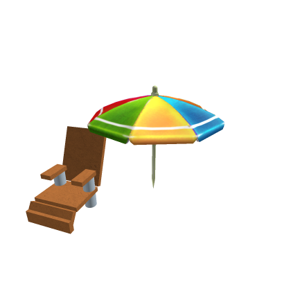 Beach Chair and Umbrella