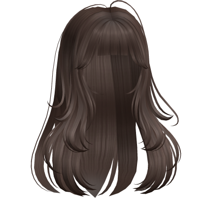 Straight Anime Girl Hairstyle(Brown) Roblox item