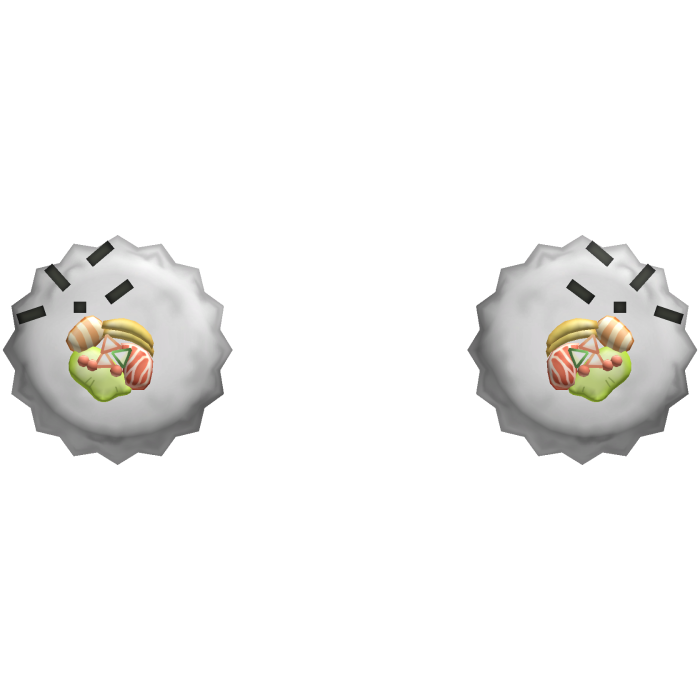 ♡ ꞉ low poly salmon sushi wii mii add-ons only 