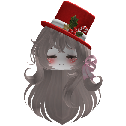 Beautiful Christmas hat hairstyle bow (Blonde)