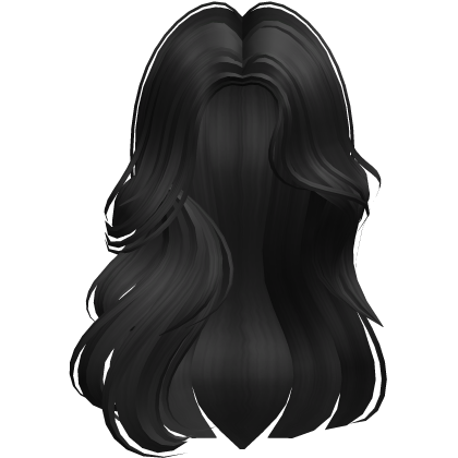Sleek Middle Part Over Shoulder (Black)