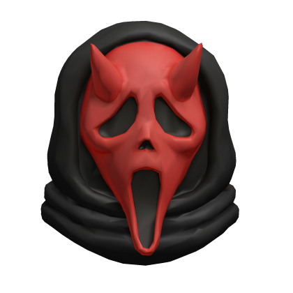 Red Ghostface Mask
