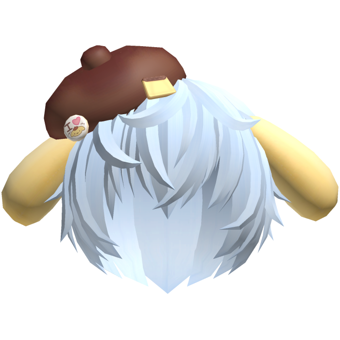 ♡ cute kawaii pompompurin boy hair 🍮 blue