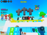 The sportmasters have fun playing Whith friends