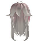 Pink hair with bunny ears