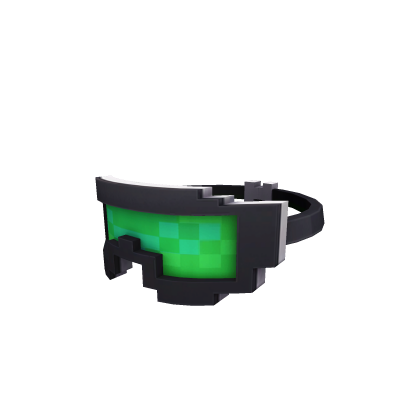 Green 8-Bit Snowboard Goggles