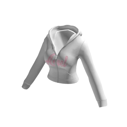 ☆ White Angel Zip Up Hoodie Y2K Coquette Aesthetic | Roblox Item