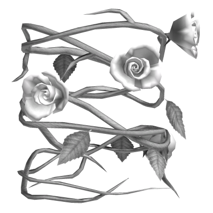 Angelic White Silver Roses - Left Arm [1.0]