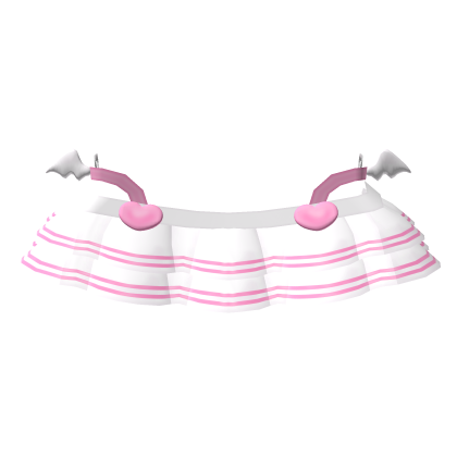 𖹭 Sweetheart Medic Skirt in White