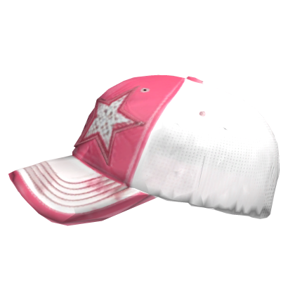 Pink White Star Cap Roblox item