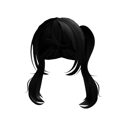   (っ,-) eepy cute black pigtails Roblox item