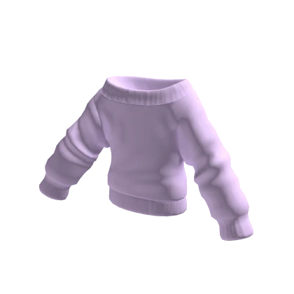 Purple Oversized Off Shoulder Sweater | Roblox Item - Rolimon's