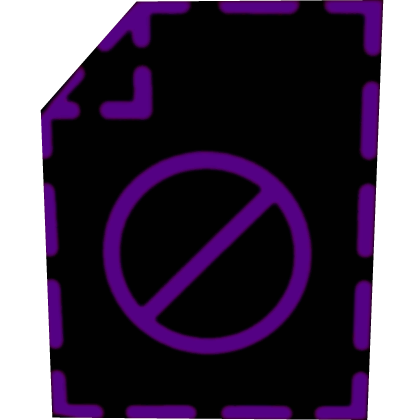 Content Deleted Face Censor Purple Roblox item