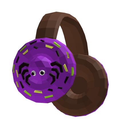 Purple Spider Donut Headphones