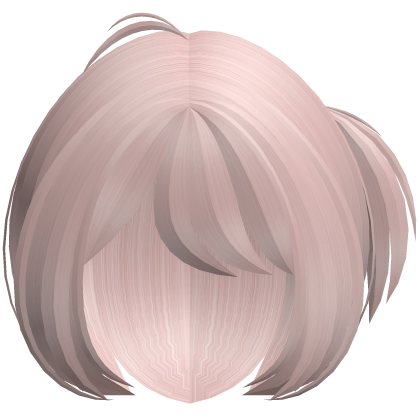 ♡﹒cute short fluffy layered hair in pink blonde Roblox item