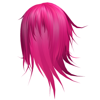 Hot Pink Emo Vkei Windy Long Abstrakt Hair 74. 