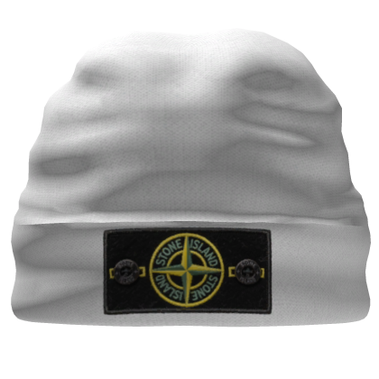 Bonnet Patch Stone Island Blanc Roblox item