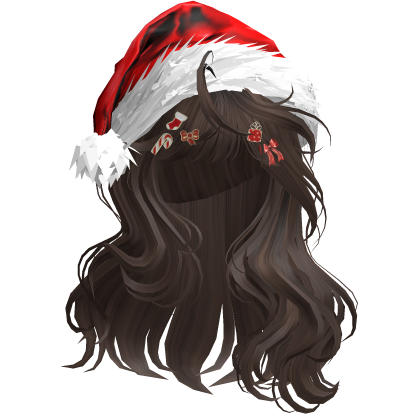 Lush Christmas Waves w/Santa Hat (Brown)