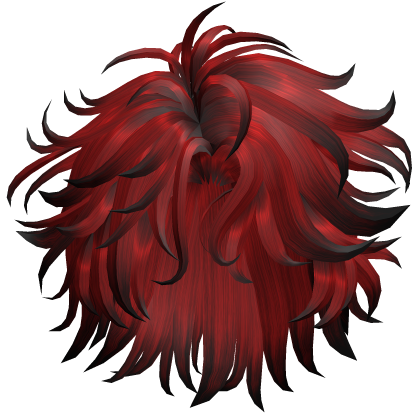 Messy Wavy Shag Hair - Red