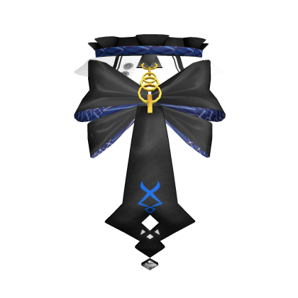 Elegant Innocence Dark Blue Plaid Tie & Collar 3.0