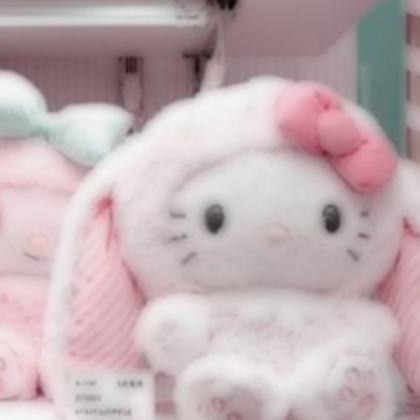 soft plush hey kitty with bunny hat Roblox decal