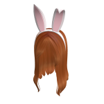 Ginger Waterfall Bangs w Bunny Ears