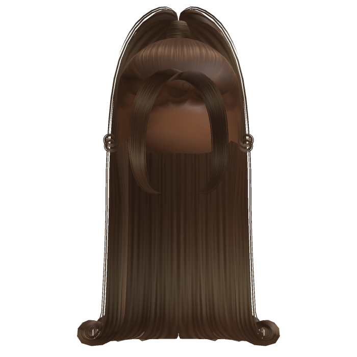 Baddie High Ponytail w/ Curled Ends (Brown)