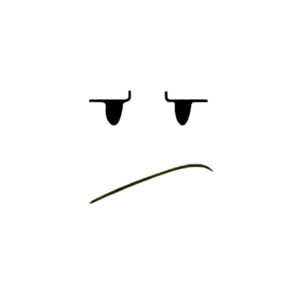 Cartoon Annoyed Face Roblox decal